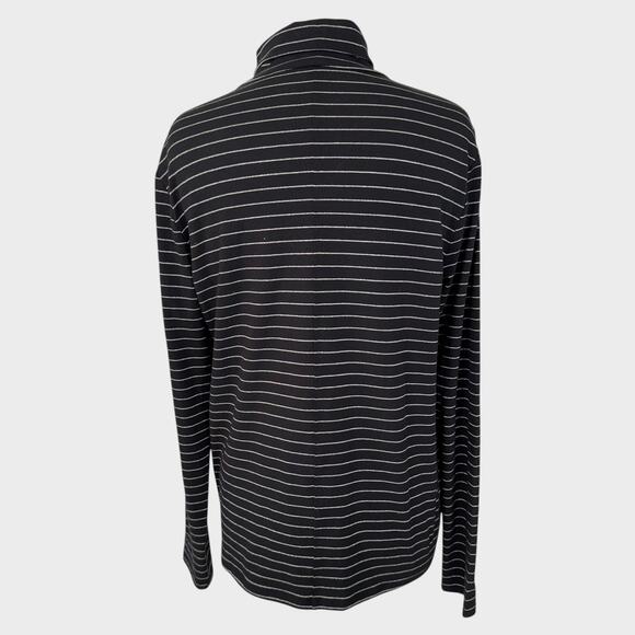 GAP Womens Large Black Striped Turtleneck Shirt - Picture 5 of 7